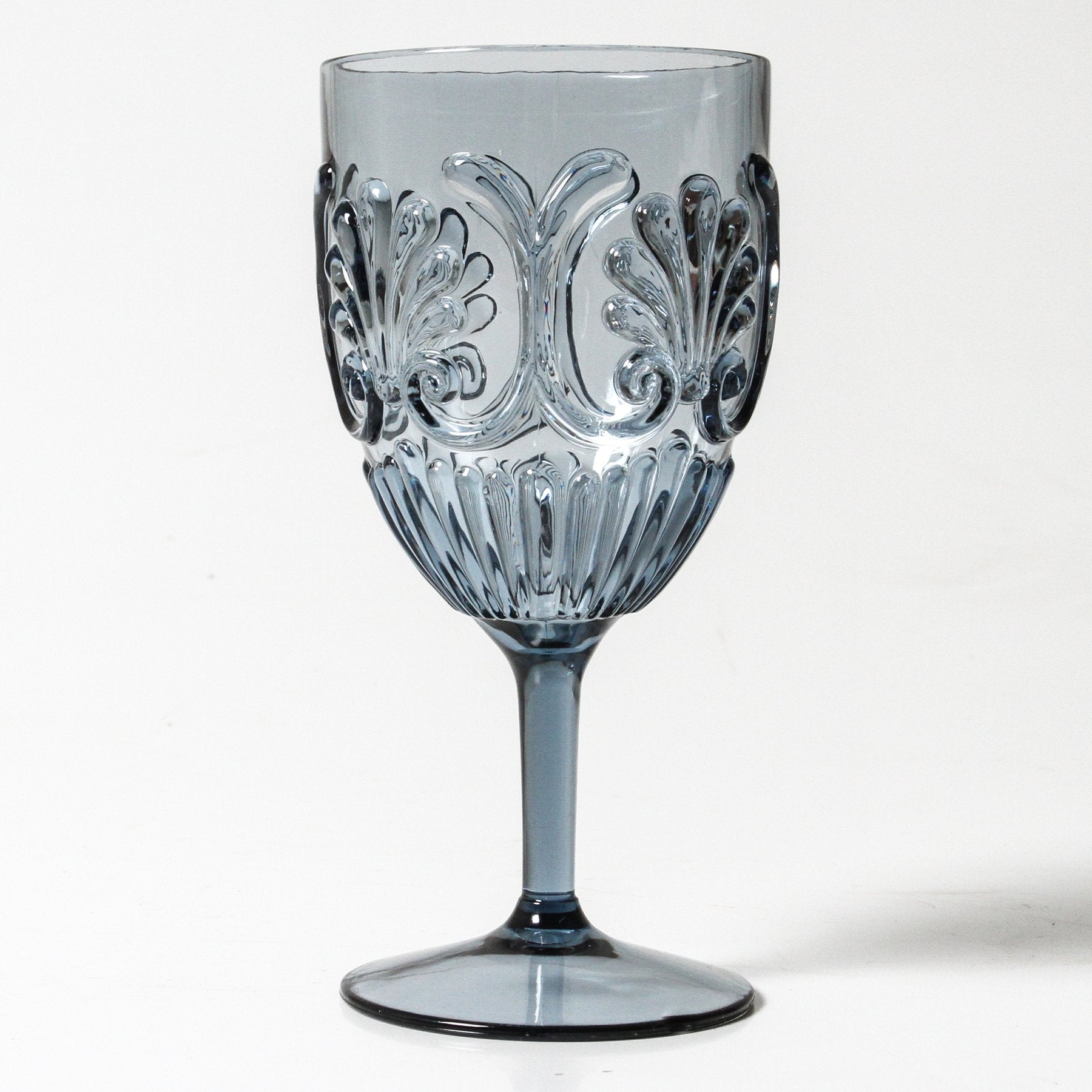 Fleur-De-Lis Acrylic Wine Glass - Pair