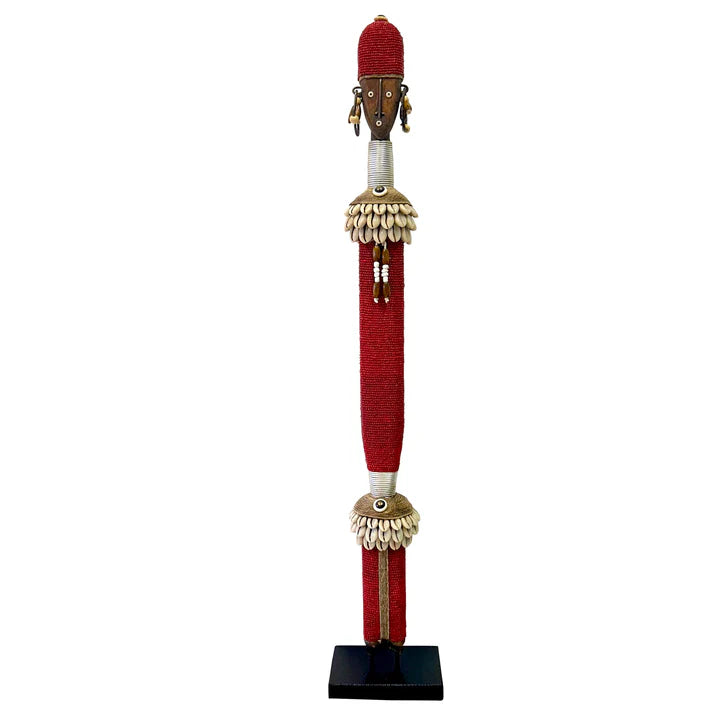 Ndamji Thin Tall Doll in Red