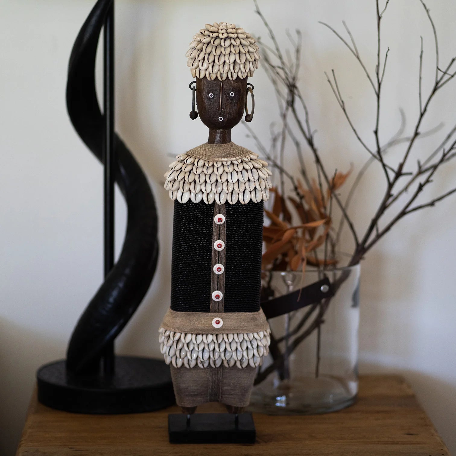Ndamji Beaded Doll in Black