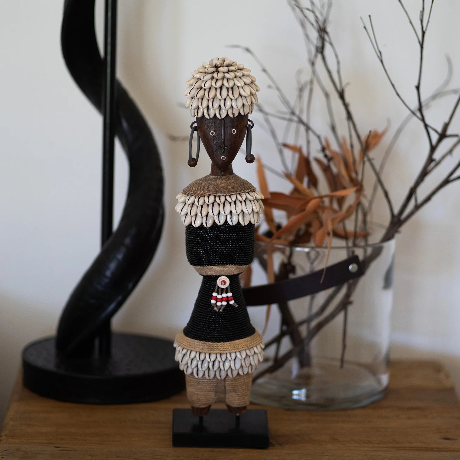 Ndamji Beaded Doll in Black