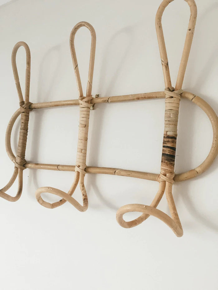 Rattan Coat Rack