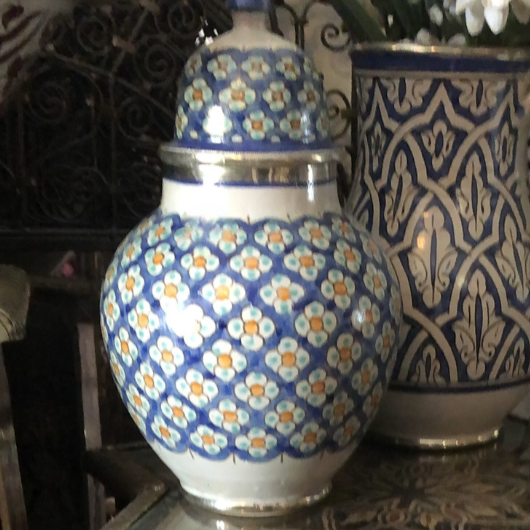 Safi Ginger Jar with Silver Nickel