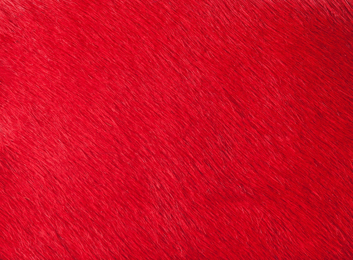 Red Dyed Cow Hide Rug