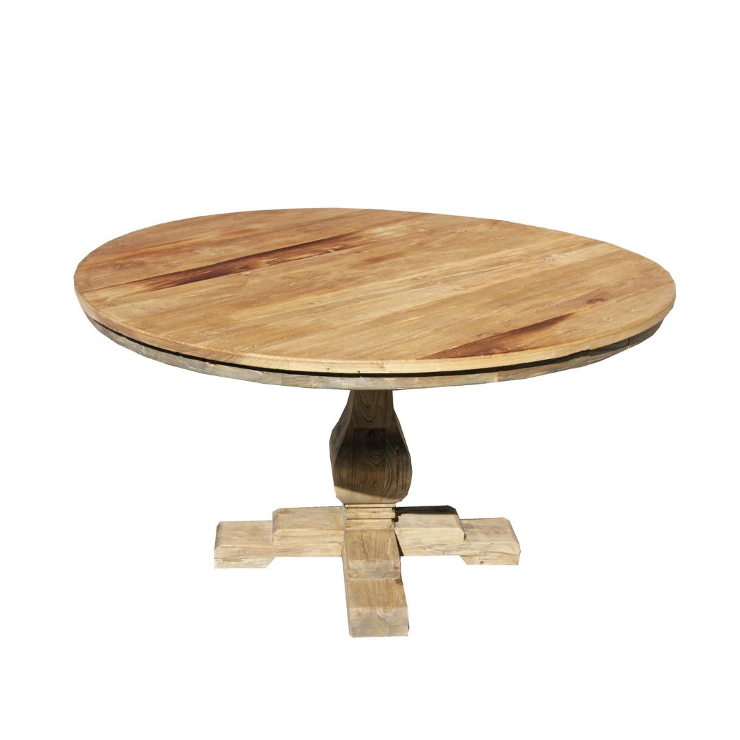 Gironde Reclaimed Elm Dining Table - Round