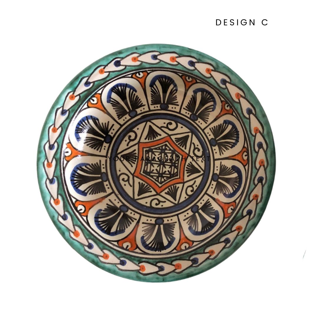 Moorish Fez Shallow Bowl