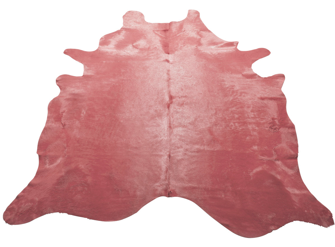 Rose Dyed Cow Hide Rug