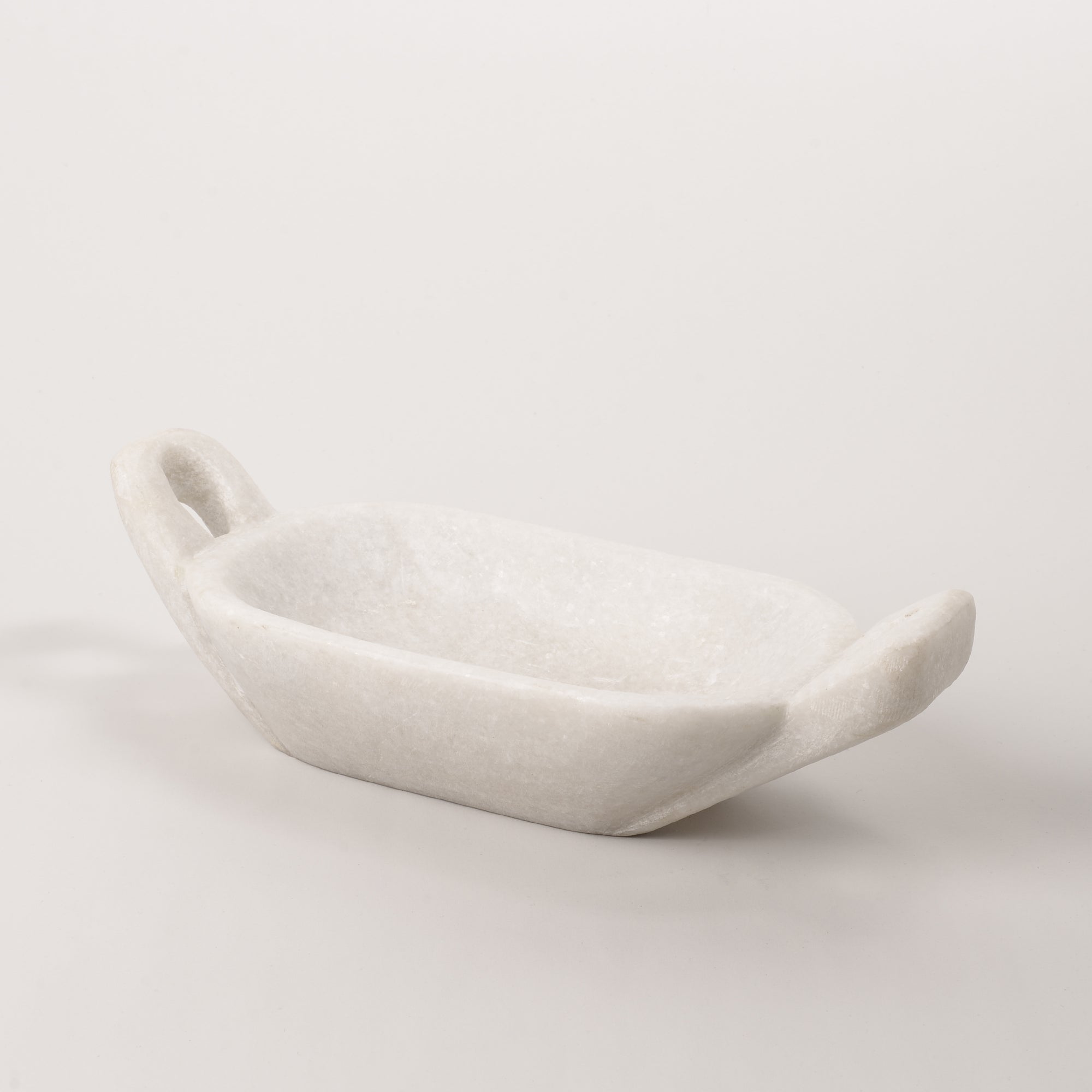 Rustic Marble Bowl with Handle