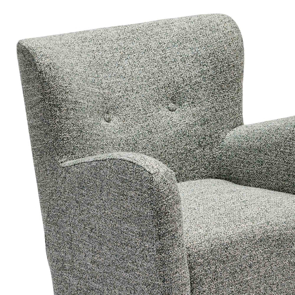 Frazer Occasional Chair in Green and White