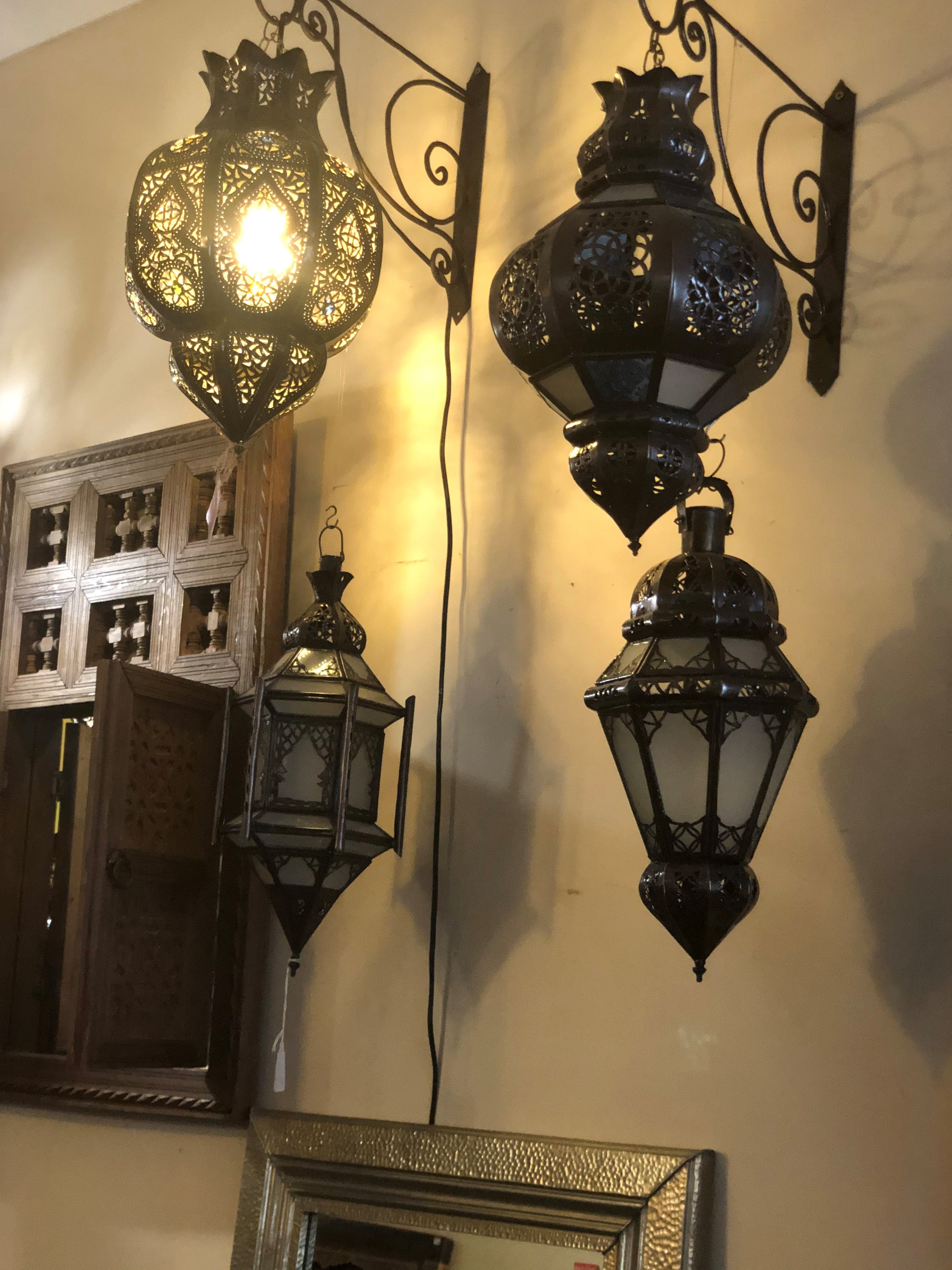 Genuine Moroccan Fretwork Pendant Light Shade - Rachid