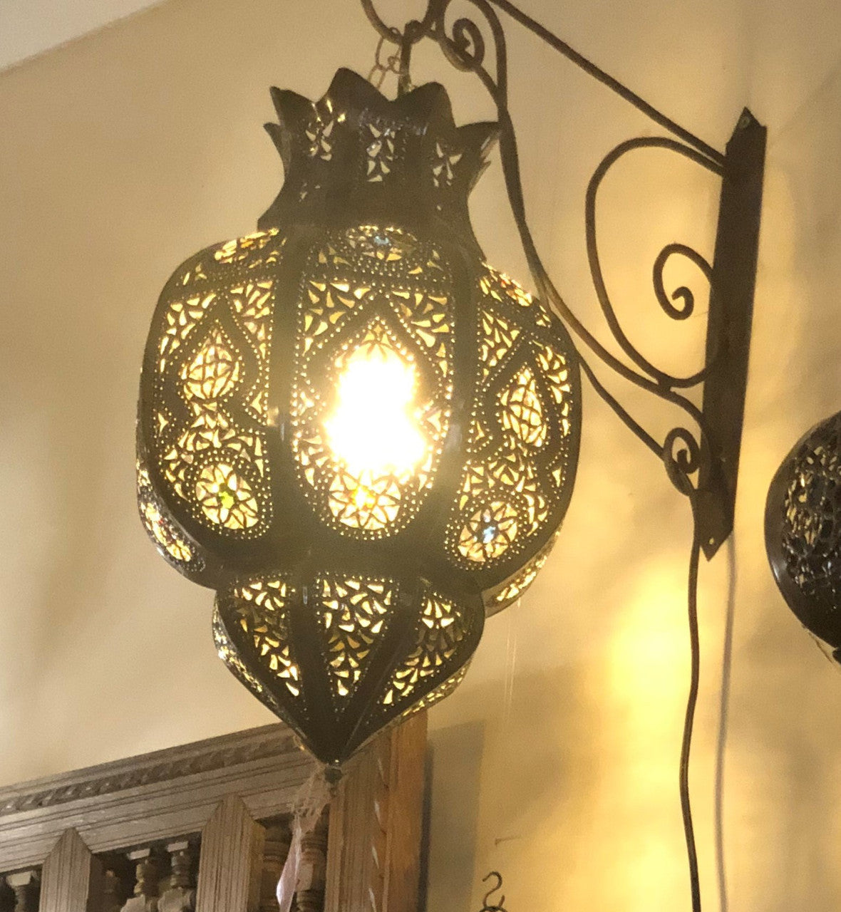 Ironwork Wall Bracket for Hanging Lantern