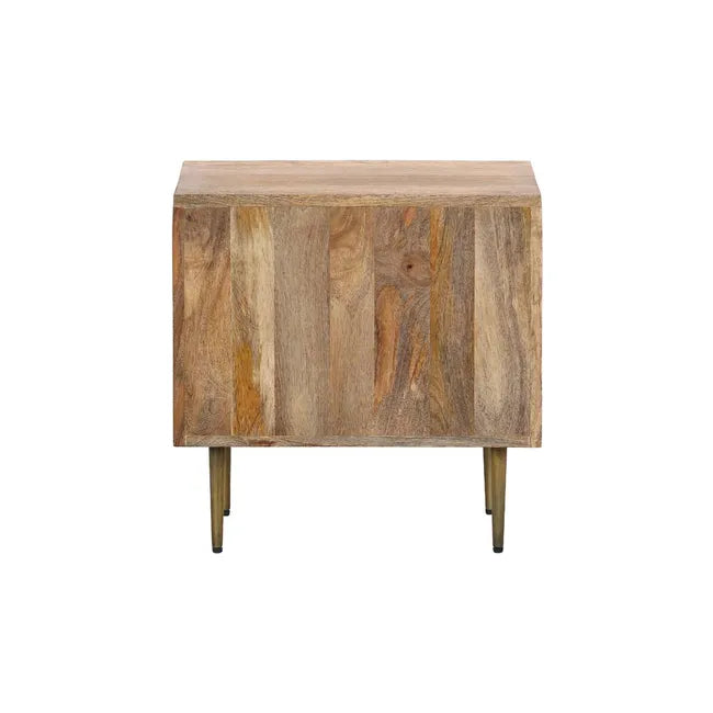Cochin Bone Inlay & Timber Bedside Table