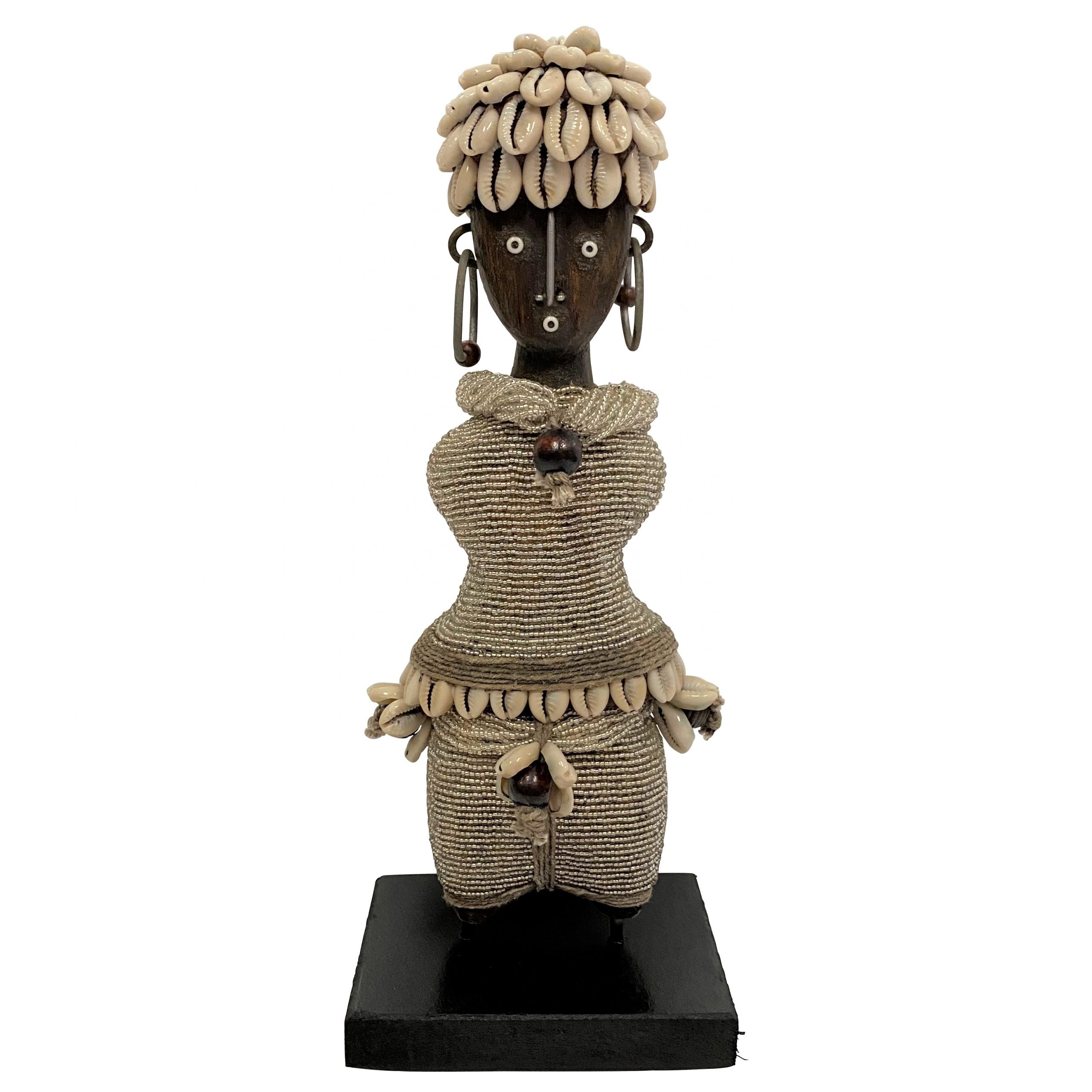 Ndamji Beaded Doll in Silver