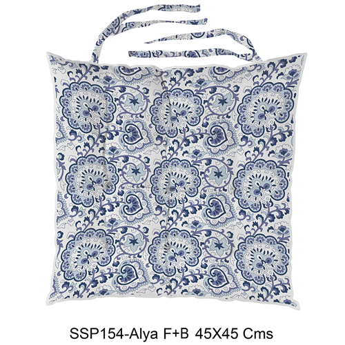 Alya Screen Printed Seat Pads - Set of 4