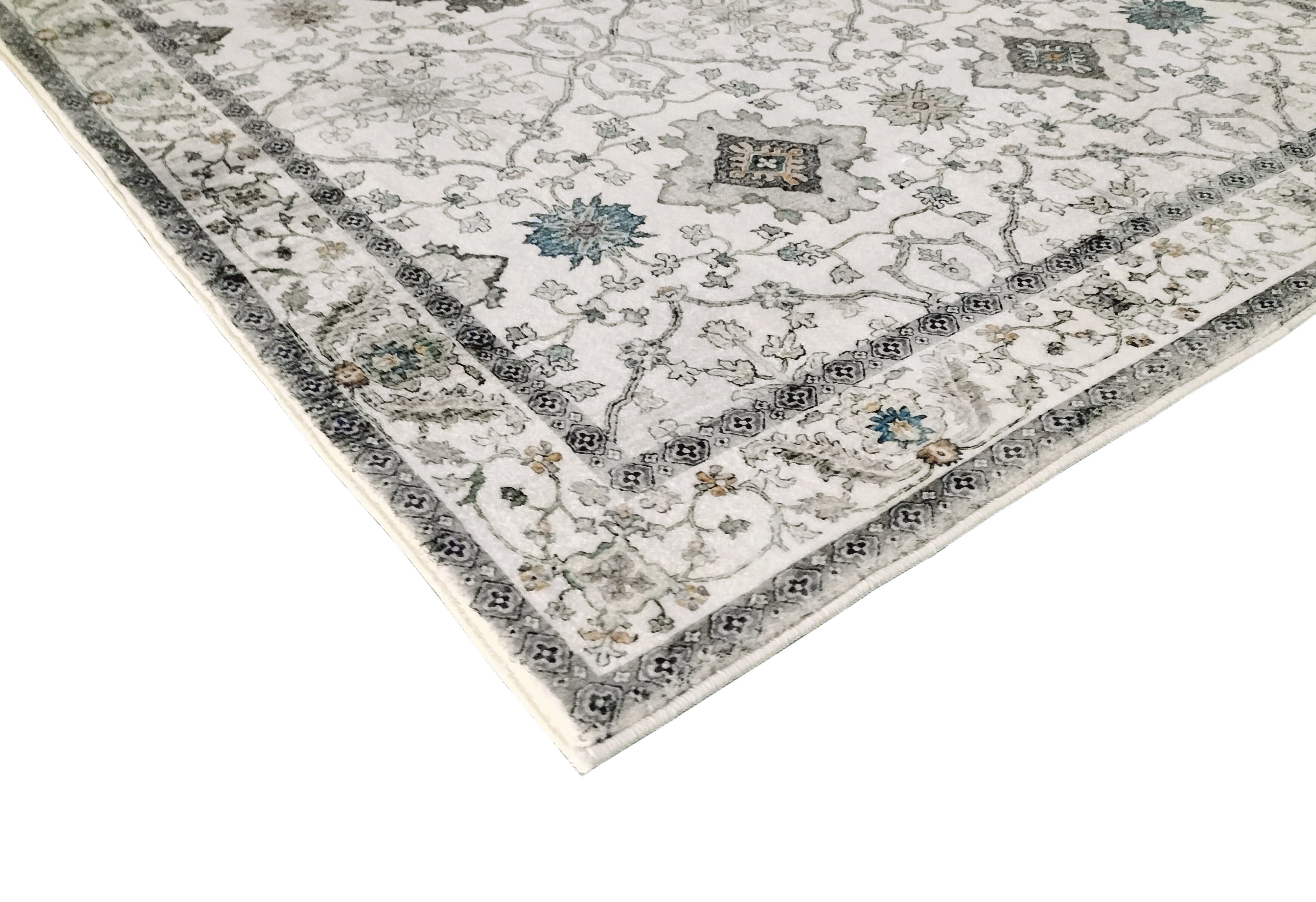 Susa Ivory Traditional Distressed Rug