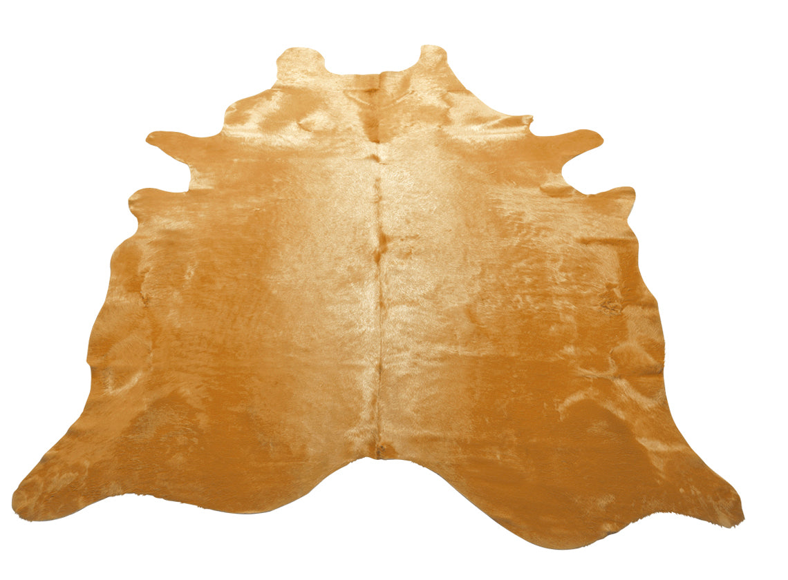 Saffron Dyed Cow Hide Rug
