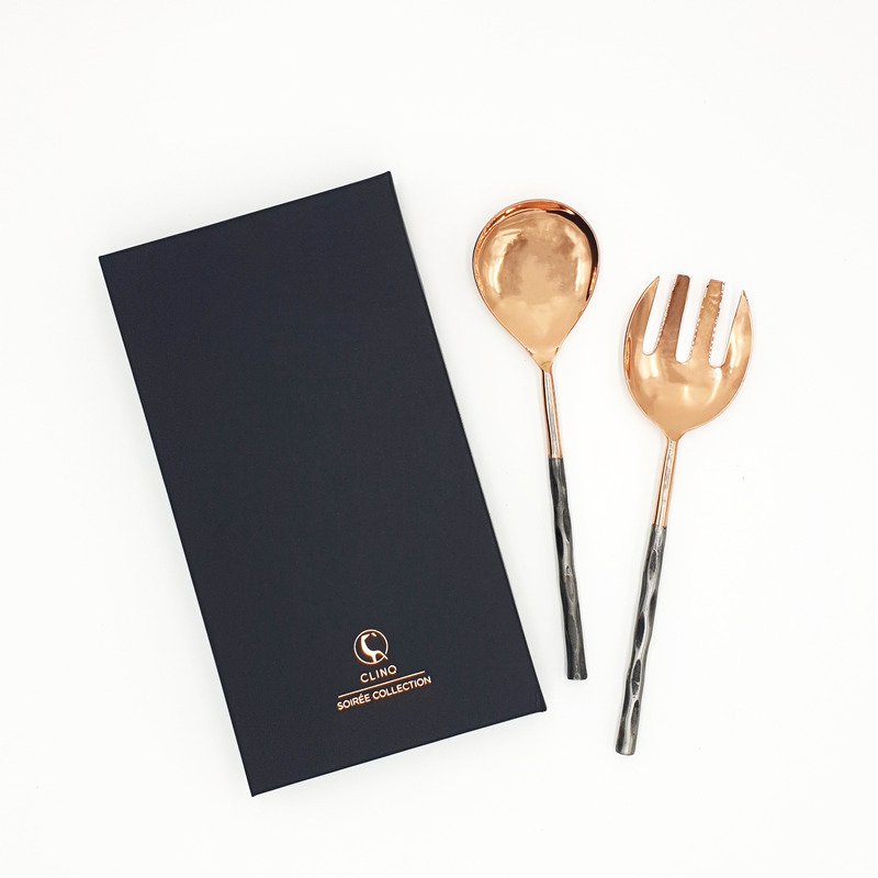 Manhattan Copper & Steel Salad Servers