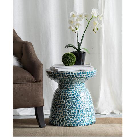 Santorini Shell Stool Side Table