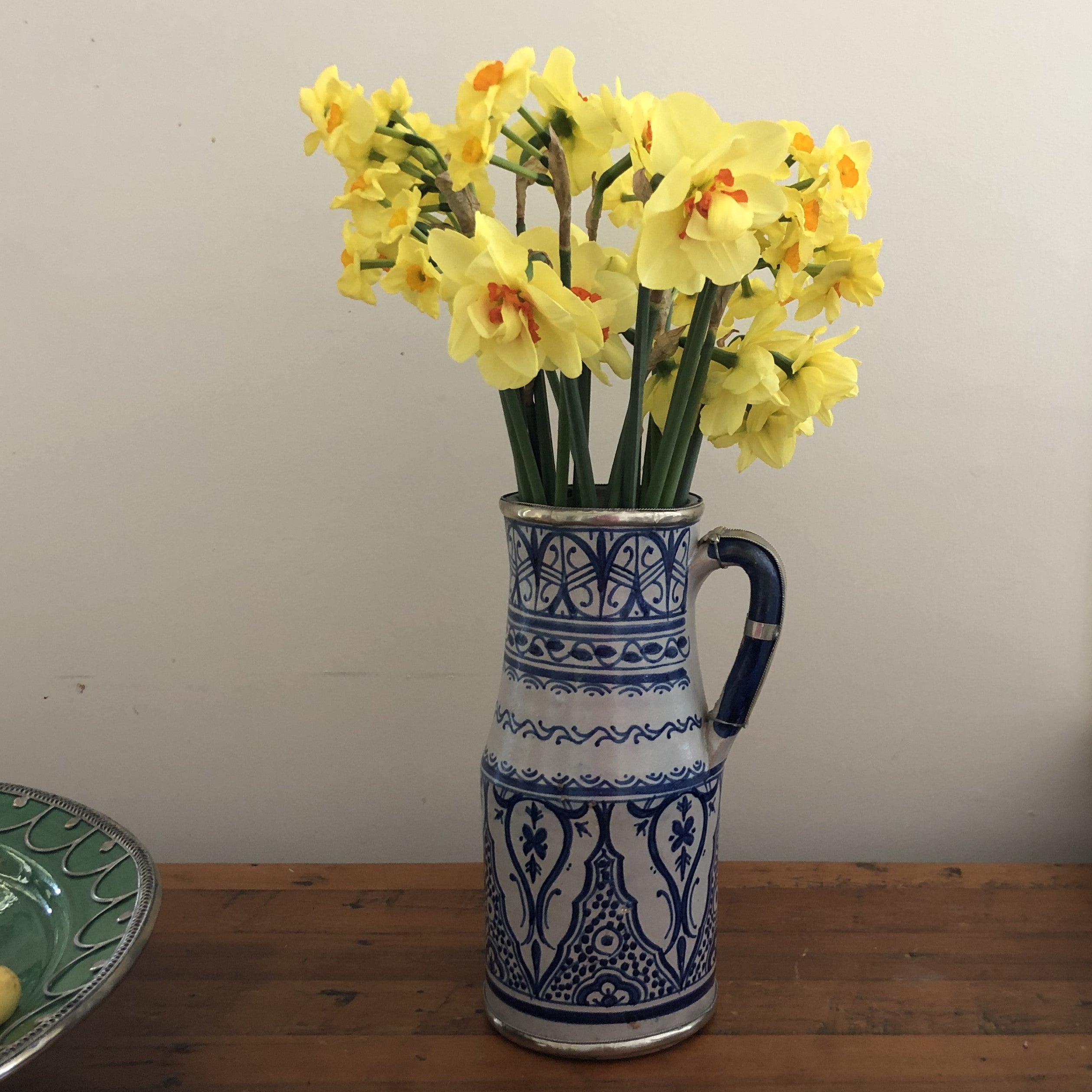 Moorish Fez Jug in Blue