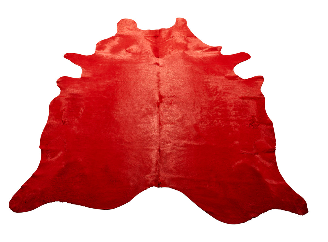 Scarlet Cow Hide Rug