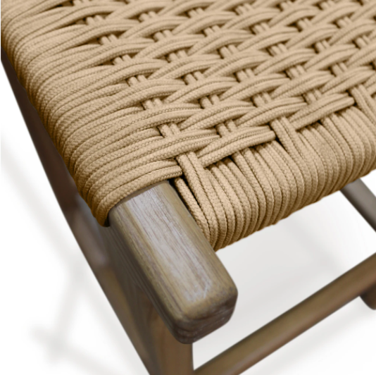 String Weave Timber Stool