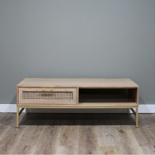 Aranga Timber & Rattan Coffee Table