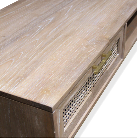Aranga Timber & Rattan Coffee Table