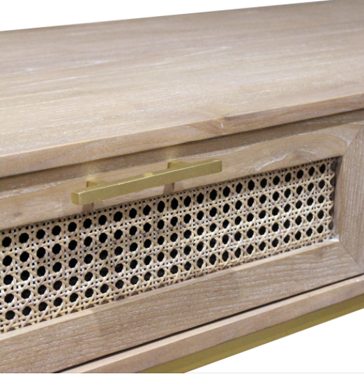 Aranga Timber & Rattan Coffee Table