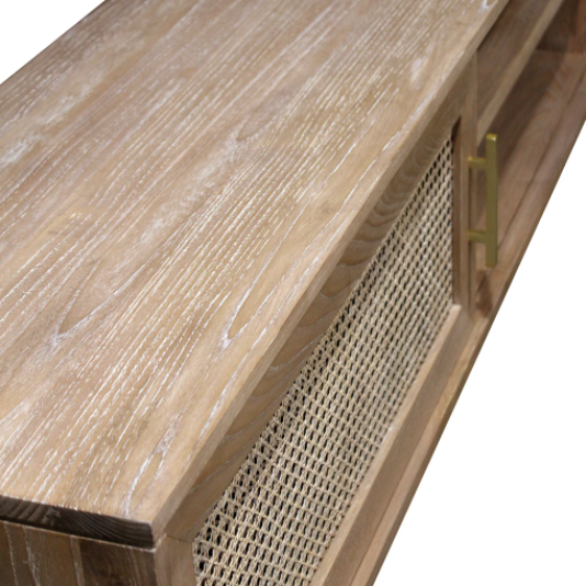 Aranga Timber & Rattan TV Unit
