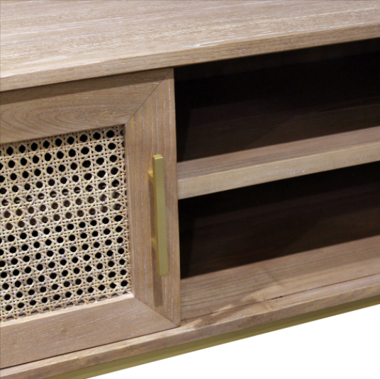 Aranga Timber & Rattan TV Unit