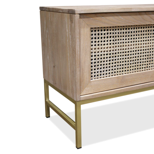 Aranga Timber & Rattan TV Unit
