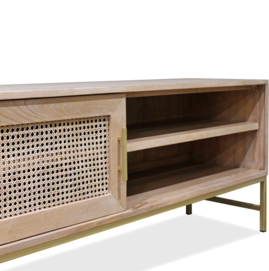 Aranga Timber & Rattan TV Unit