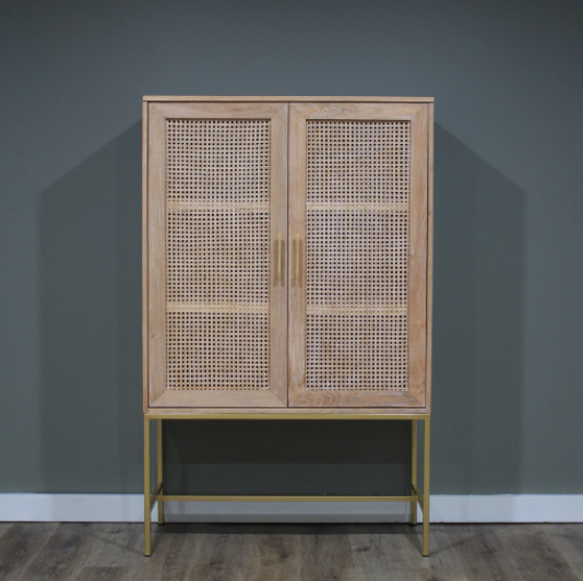 Aranga Timber & Rattan Cabinet