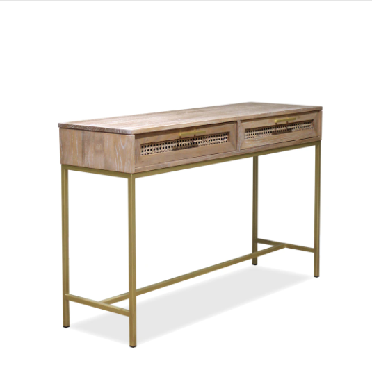 Aranga Timber & Rattan Console