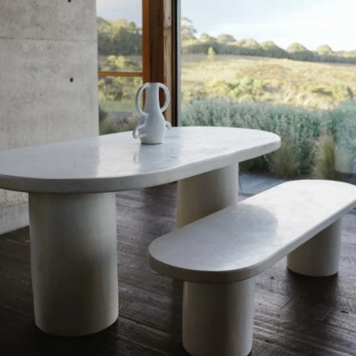Grecian Concrete Dining Table