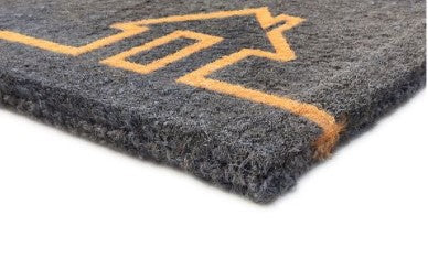 Ghar Grey Coir Door Mat