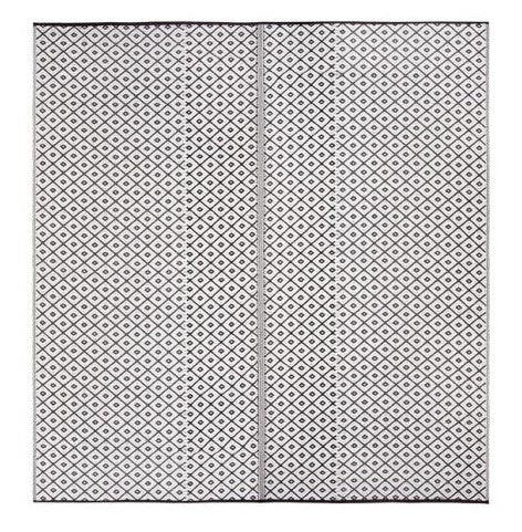 Kimba Foldable Plastic Rug in Black