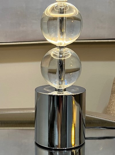 Windsor Silver Table Lamp with Shade
