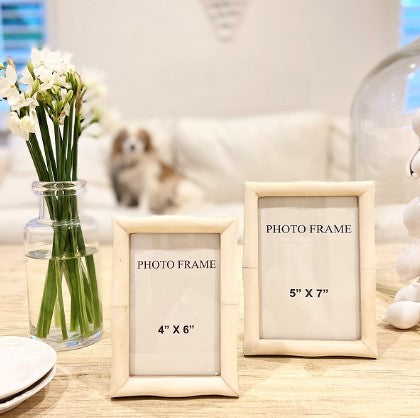 Chiffon Bone Picture Frame