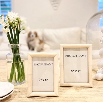 Chiffon Bone Picture Frame