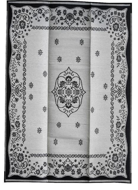 Orient Foldable Plastic Rug in Black