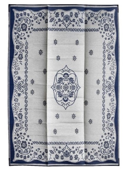 Orient Foldable Plastic Rug in Navy