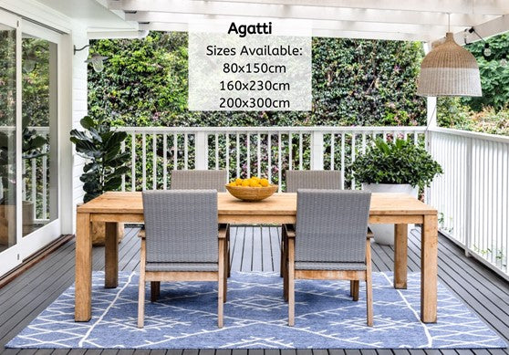 Agatti Outdoor Rug in Blue