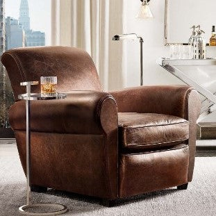 Maxie Sofa Side Table in Chrome