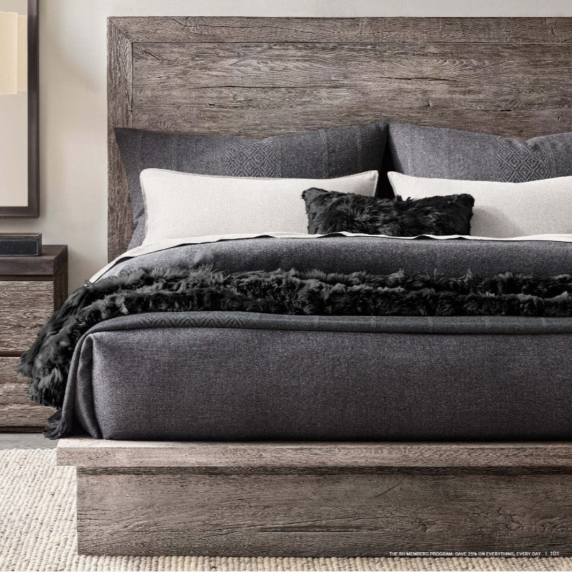 Mongolian Sheepskin Medium Rug/Throw in Black