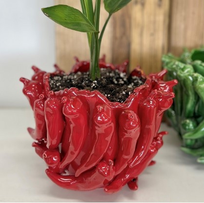Chilli Vase in Red