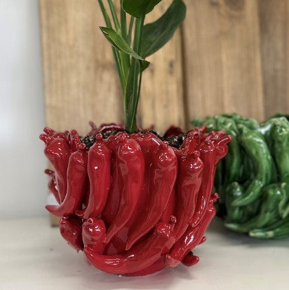 Chilli Vase in Red