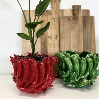 Chilli Vase in Green