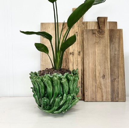 Chilli Vase in Green