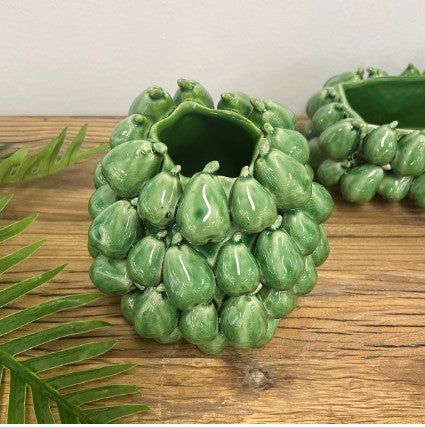 Small Mode Pear Vase in Green