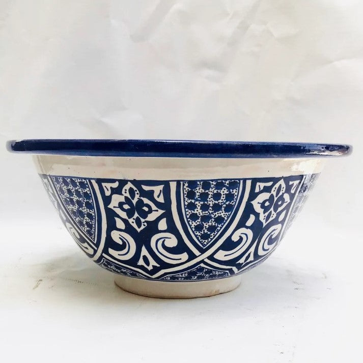 Safi Ceramic Basin in Blue